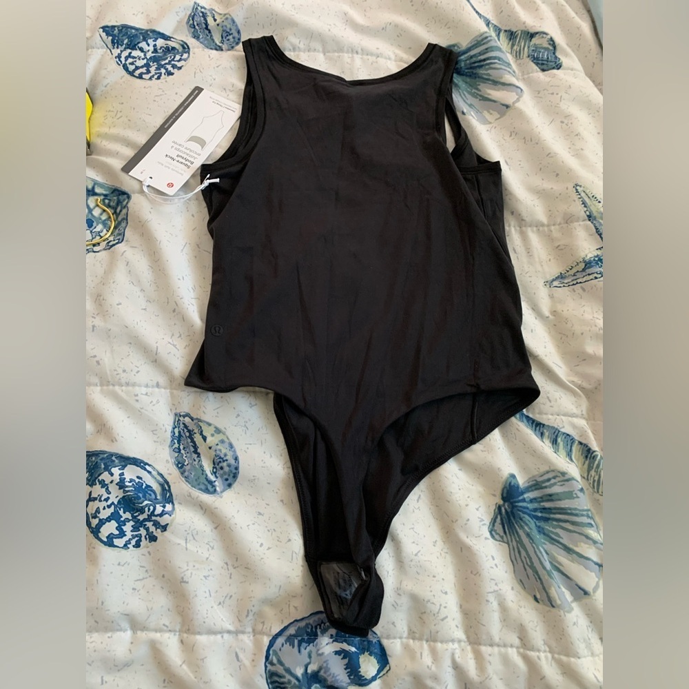lululemon athletica Black Nulu square neck bodysuit size small NWT - Picture 4 of 9